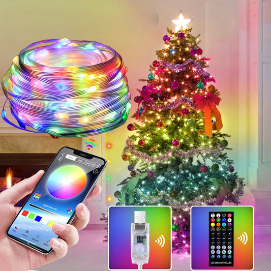 Bluetooth LED chain controlled app for the Christmas tree