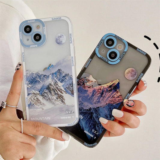 🤩 20% auf die Ästhetische Schnee-Berg  iPhone Hülle