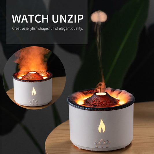 360ml Flammen  Aroma Diffuser Vulkan für Zuhause